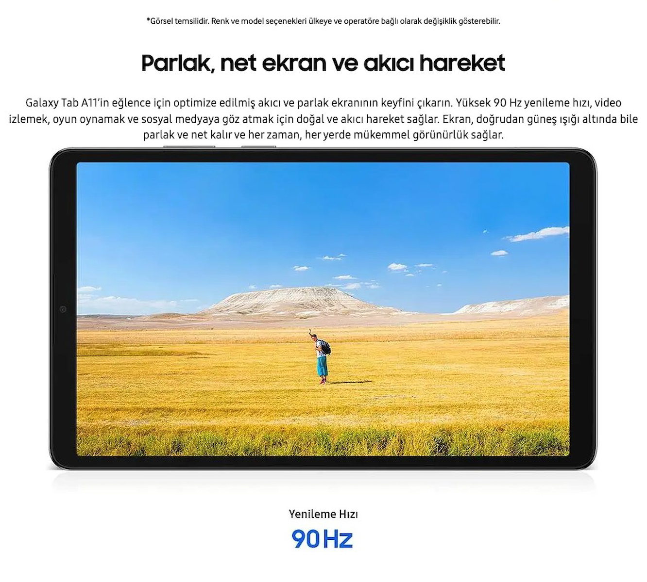 Samsung 8.7 İnç Geniş Ekranlı 8 Gb Ram Ve 128 Gb Dahili Hafızalı Wi-Fi Ve Bluetooth Android Tablet