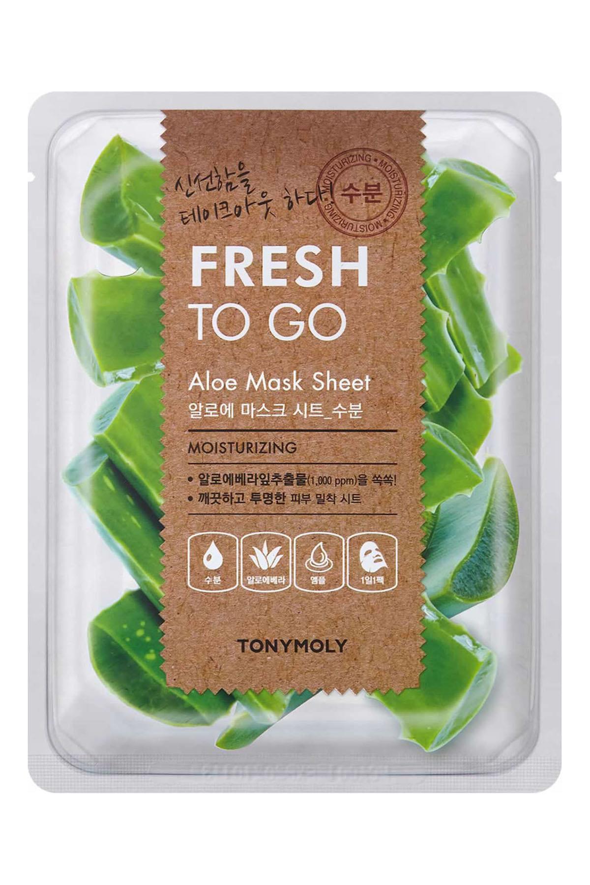 Tonymoly Yüz Maskesi Fresh To Go Yoğun Nemlendirici Aloe Vera Cilt Bakımı 20gr