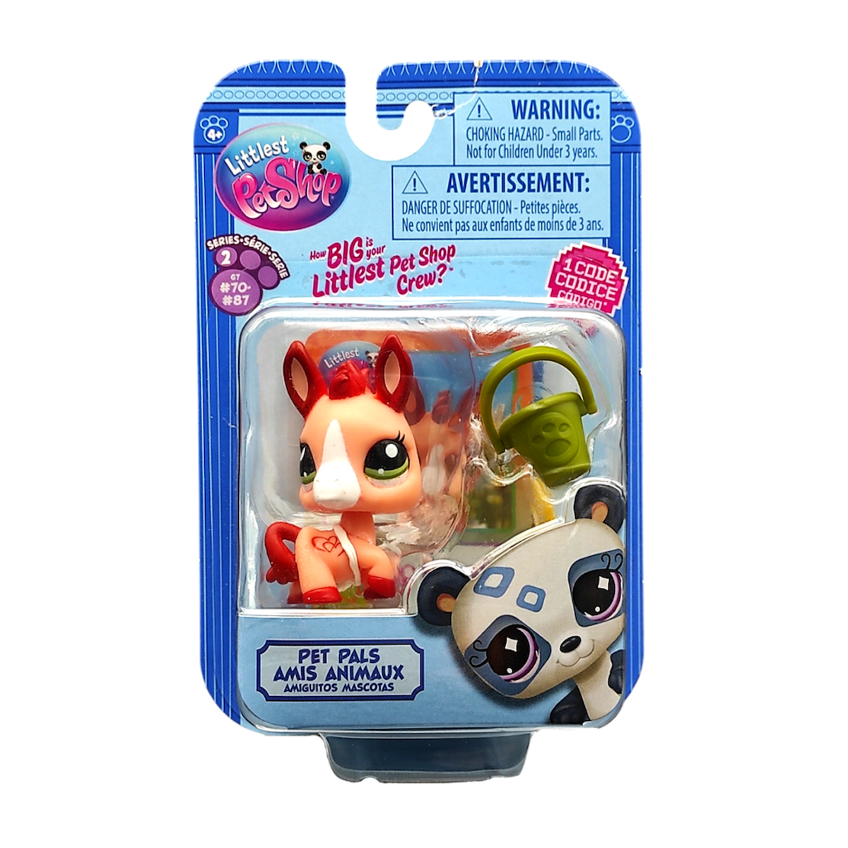 Hasbro Littlest Pet Shop Tekli Figür 00522 G7#87 PEMBE EŞEK