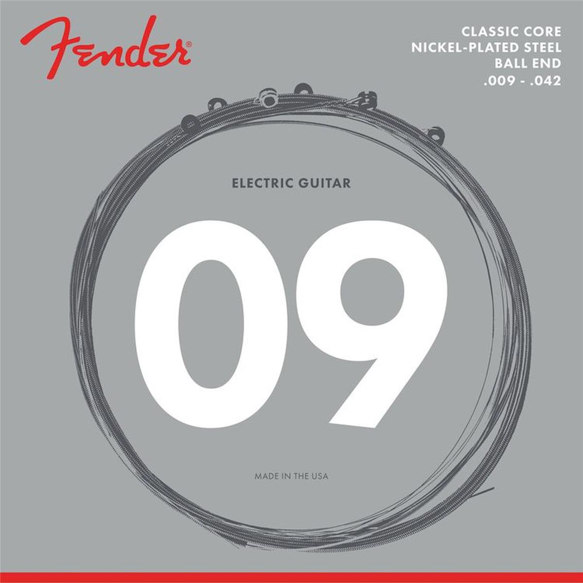 Fender 255L Classic Core NPS Ball End Electric Guitar Strings Takım Tel Elektro Gitar Teli 009-042