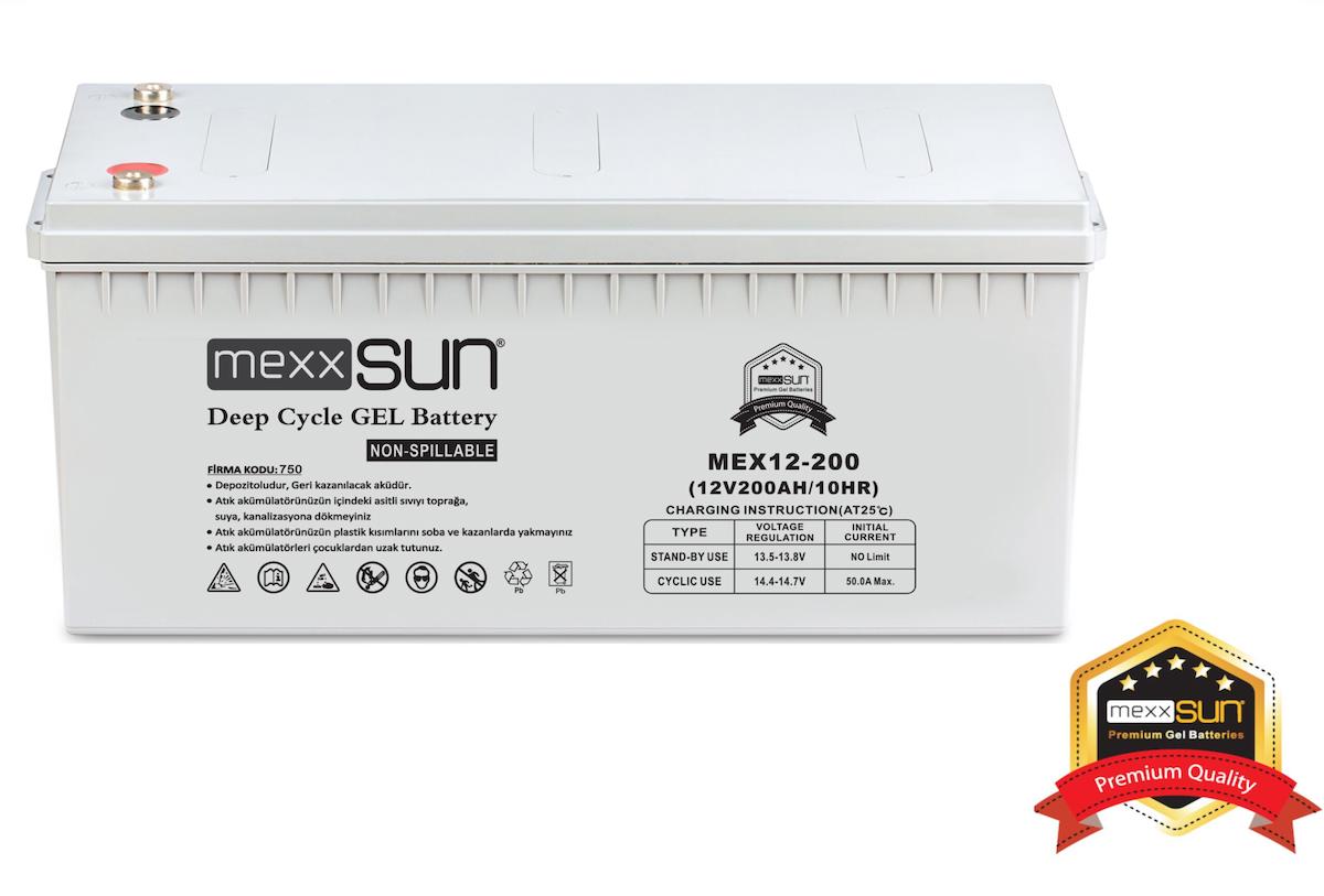 Mexxsun Jel akü 12V 200Ah (MEX12-200)