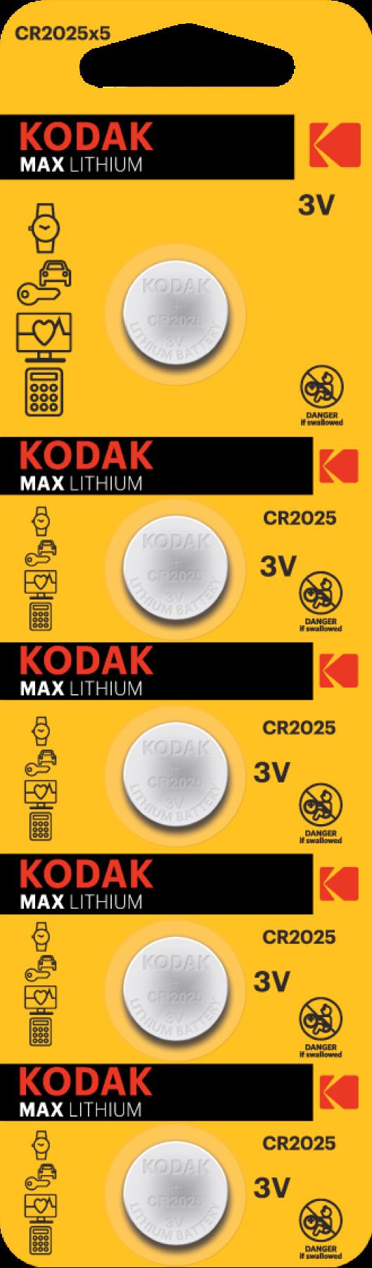 KODAK CR2025 LITYUM PARA PIL 5 Lİ