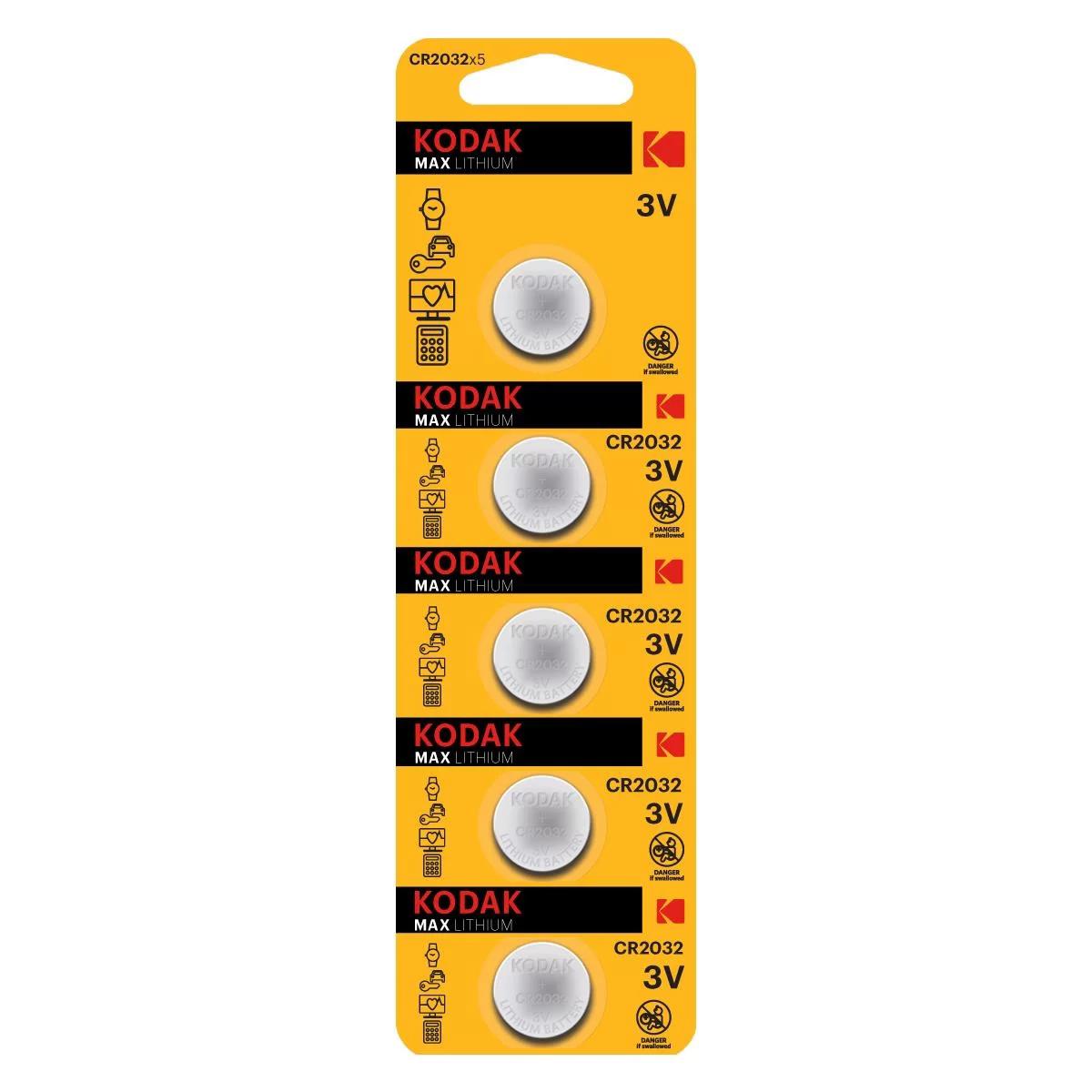 Kodak 5 Adet Ultra Lityum Para Pil-CR2032