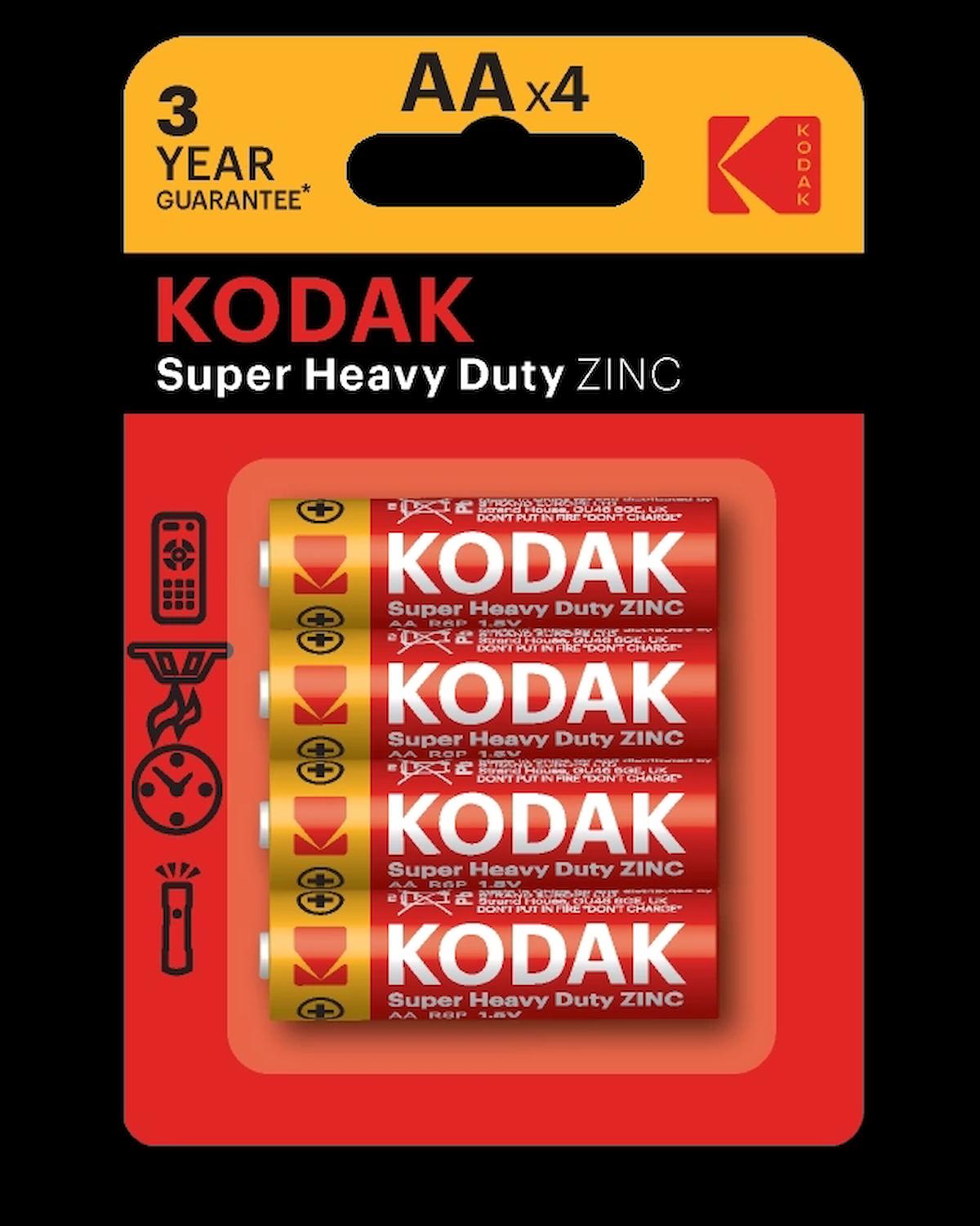 KODAK 4 ADET ÇINKO KARBON BLISTER KALEM PIL