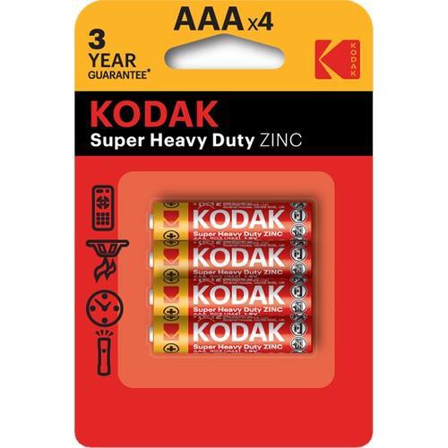 Kodak Super Heavy Duty Çinko Karbon AAA Kalem Pil 4 lü