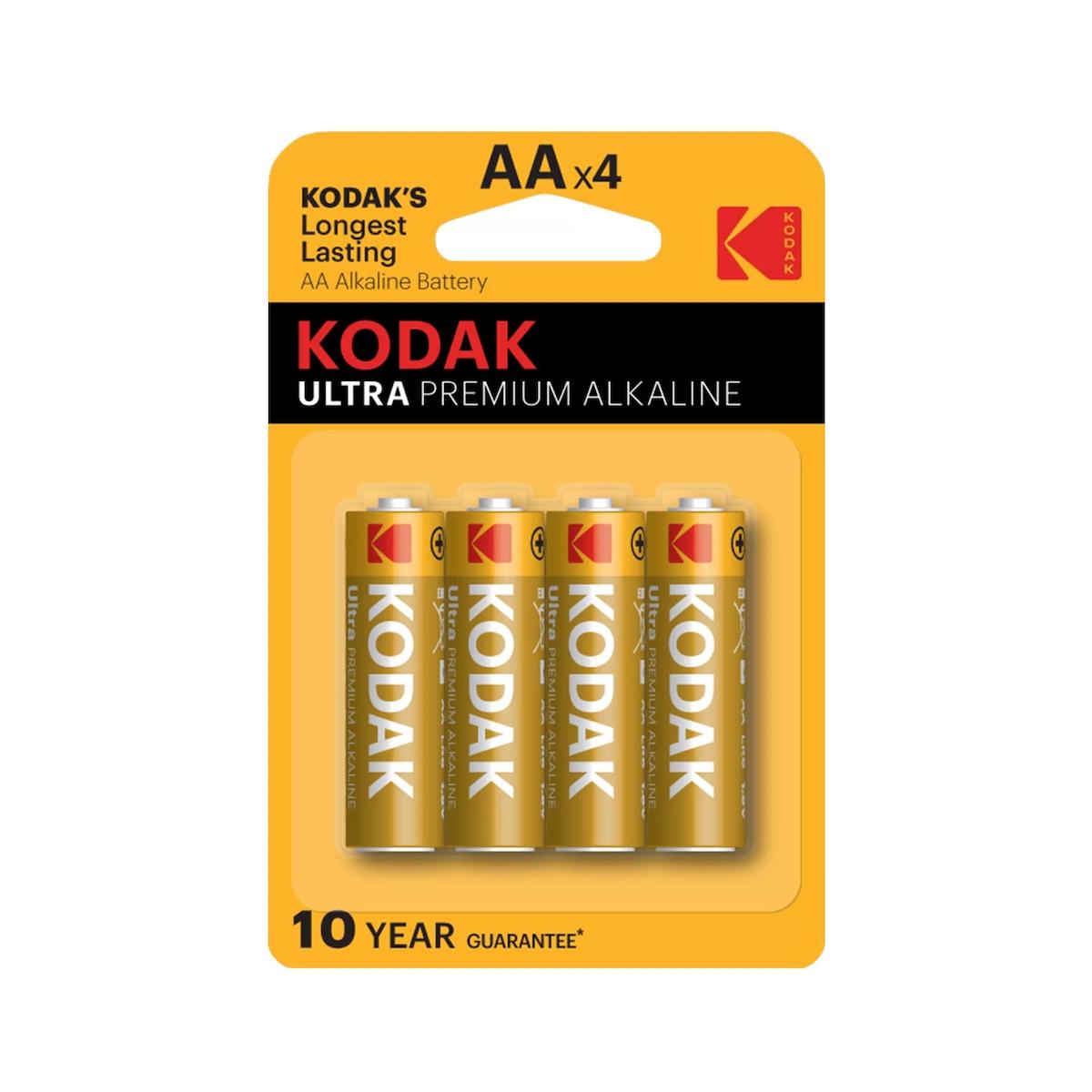 Kodak 4 Adet Ultra Premium Alkalin Kalem Pil-AA