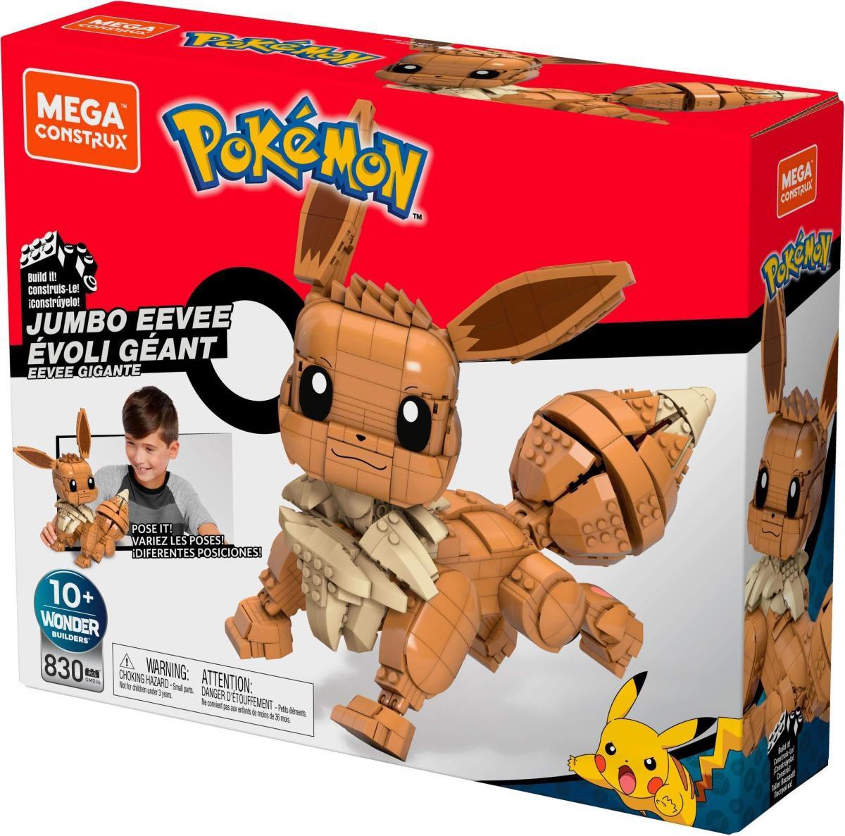 Mega Construx Pokemon Jumbo Eevee 30 Cm 824 Parça