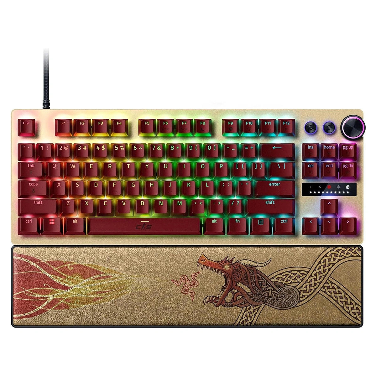 Razer Huntsman V3 Pro Tenkeyless – Counter Strike 2 Dragon Lore Edition Gen-2 Switch Hall Effect RGB İngilizce Mekanik Gaming Klavye
