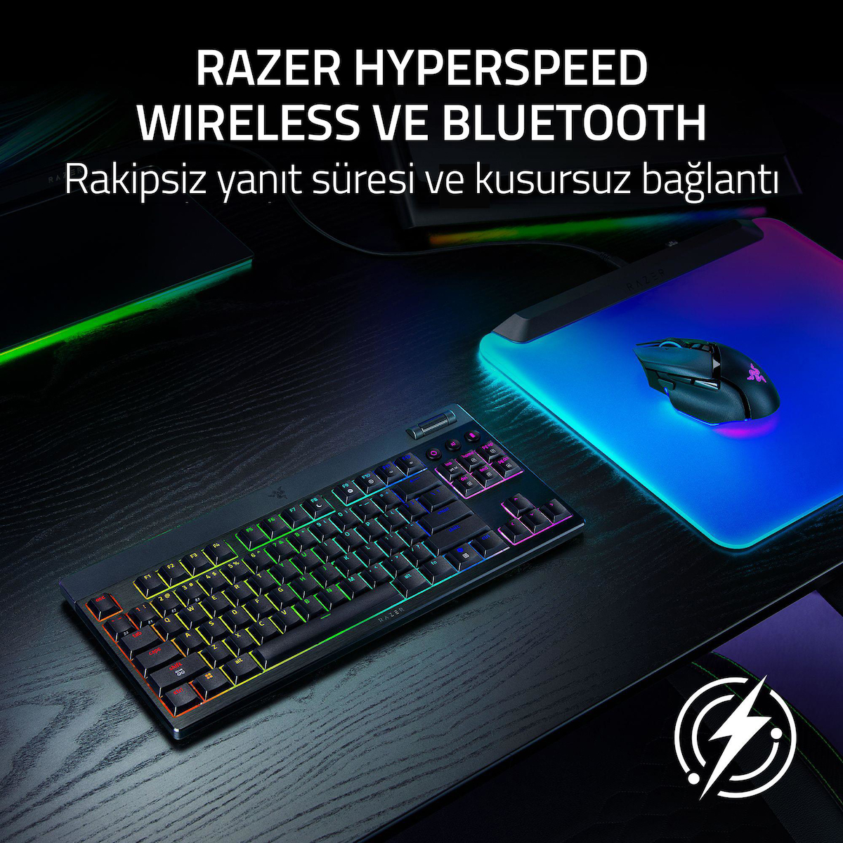 Razer Klavye RZ03-05450700-R3M1 Blackwidow V4 Low Profile Tnky US