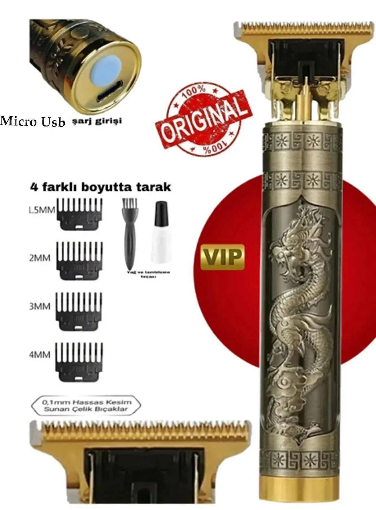 Dragon Saç Sakal Tıraş Makinesi- Lazer Epilasyon Öncesi Şarjlı Tüm Vücut Tüy Kısaltma Makinesi Istenmeyen Tüylere Son