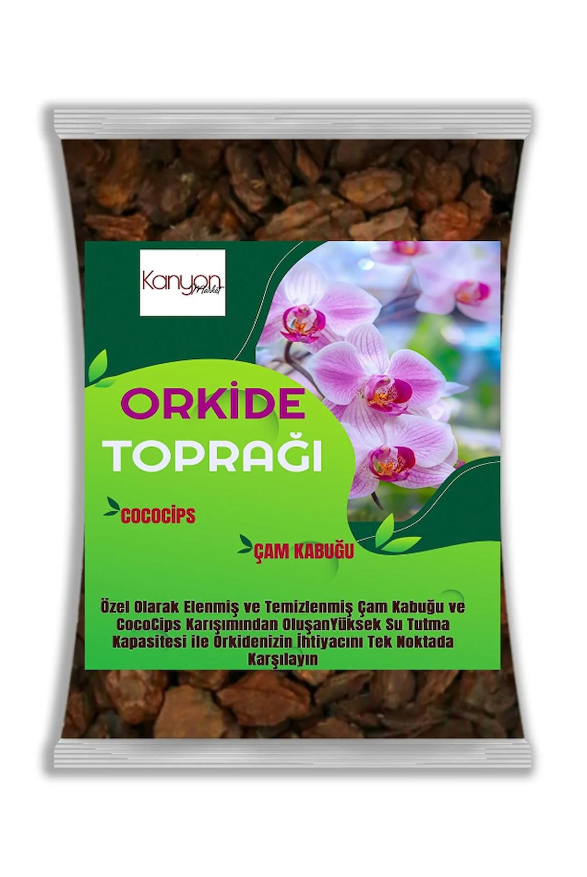 5 Litre Orkide Toprağı - Çam Kabuğu Ve Cococips Karışımlı - Elenmiş Temizlenmiş İri Parçalı