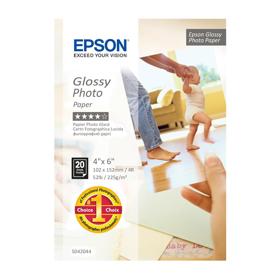 Epson 10X15 Parlak Fotoğraf Kağıdı 225gr/m² 20 Yaprak S042044