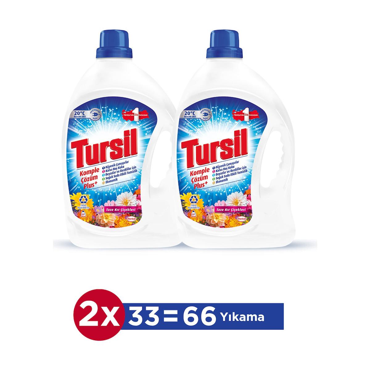 Sıvı Çamaşır Deterjanı 2 X 2145 ml (66 YIKAMA) Kır Çiçekleri