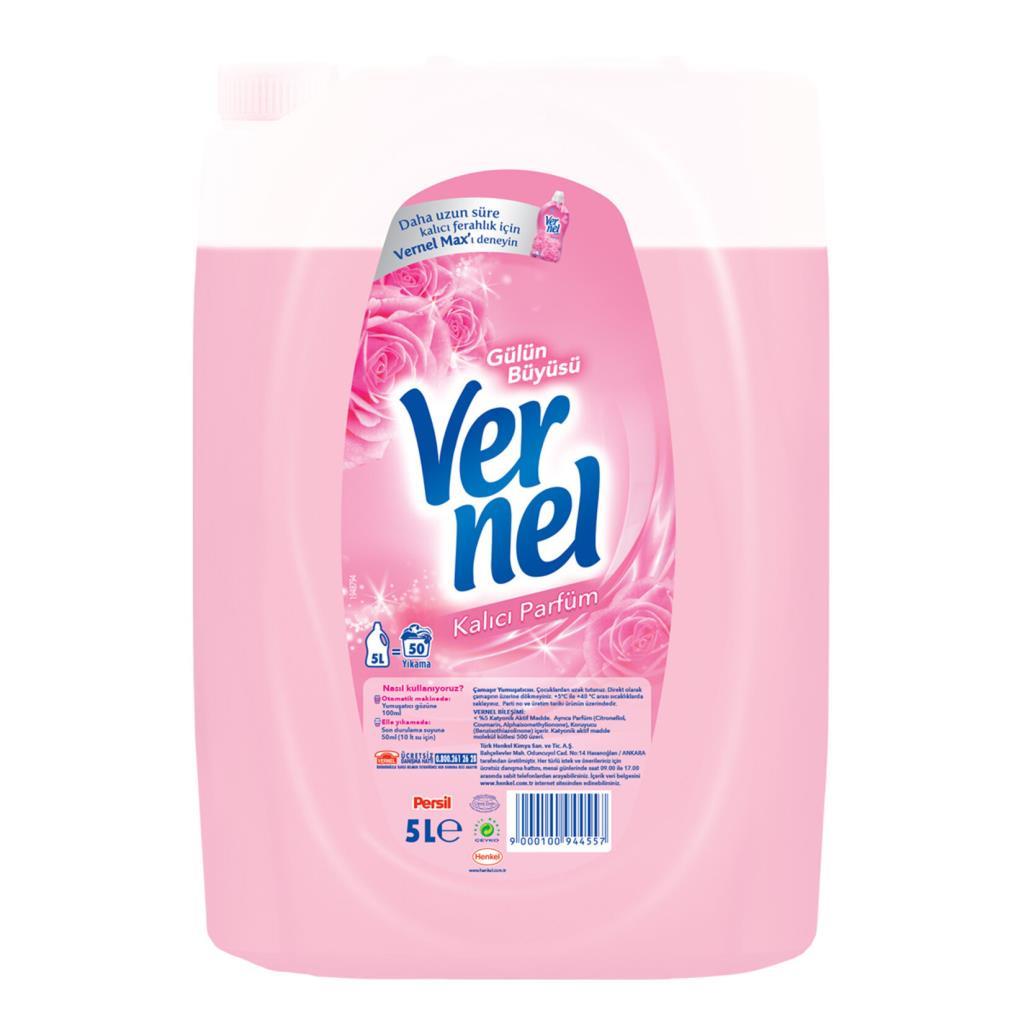 Vernel Gülün Büyüsü Beyazlar ve Renkliler İçin Yumuşatıcı 5000 ml 50 Yıkama