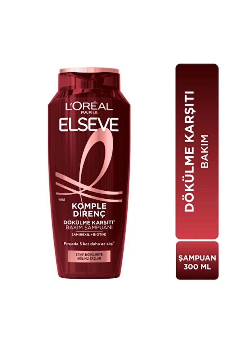 3 ADET Elseve Şampuan 300 ml Komple Direnç Dökülme Karşıtı
