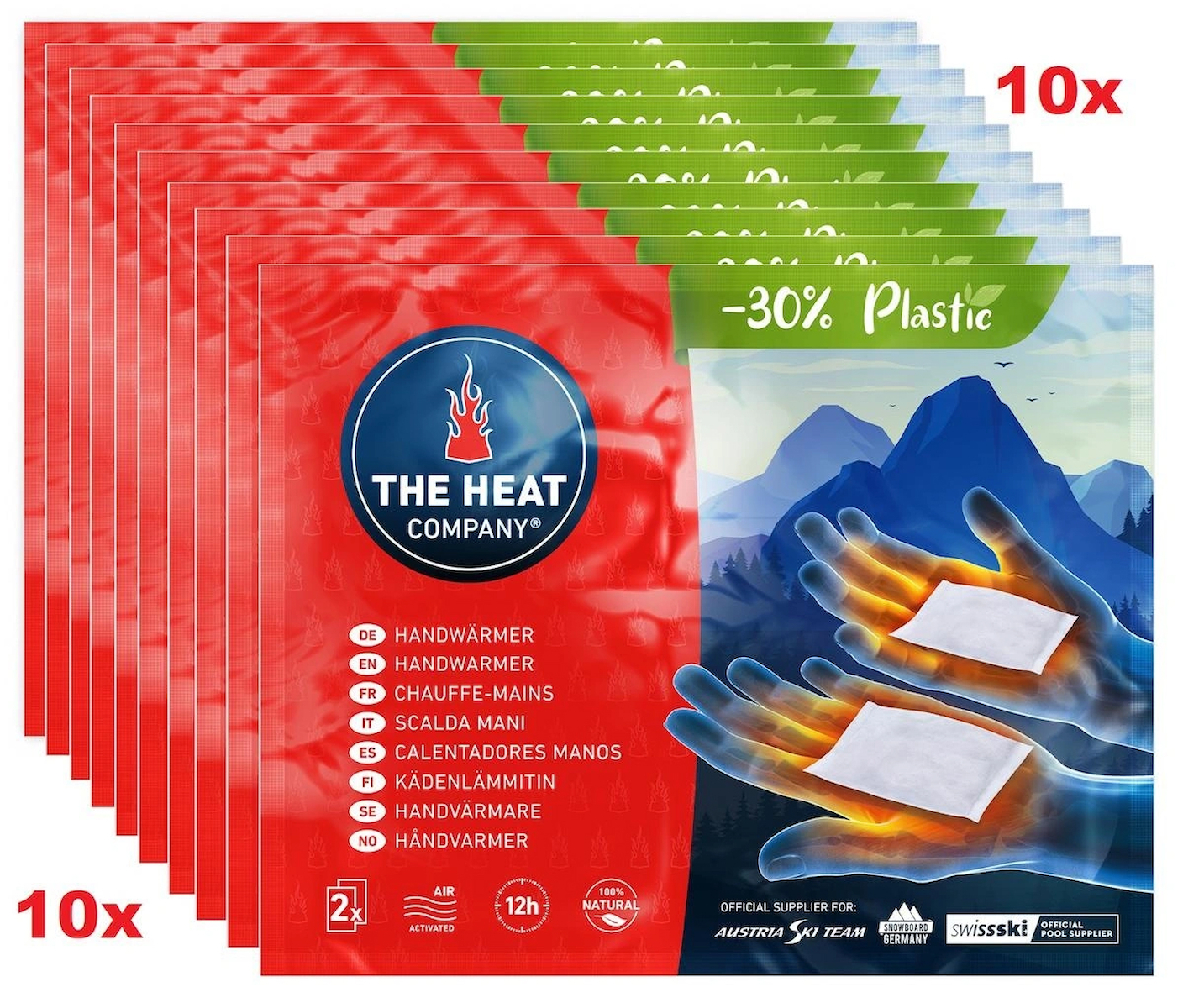 20 Li Paket (10 ÇİFT) Bireysel El Isıtıcı 12 Saat - yapışkansız