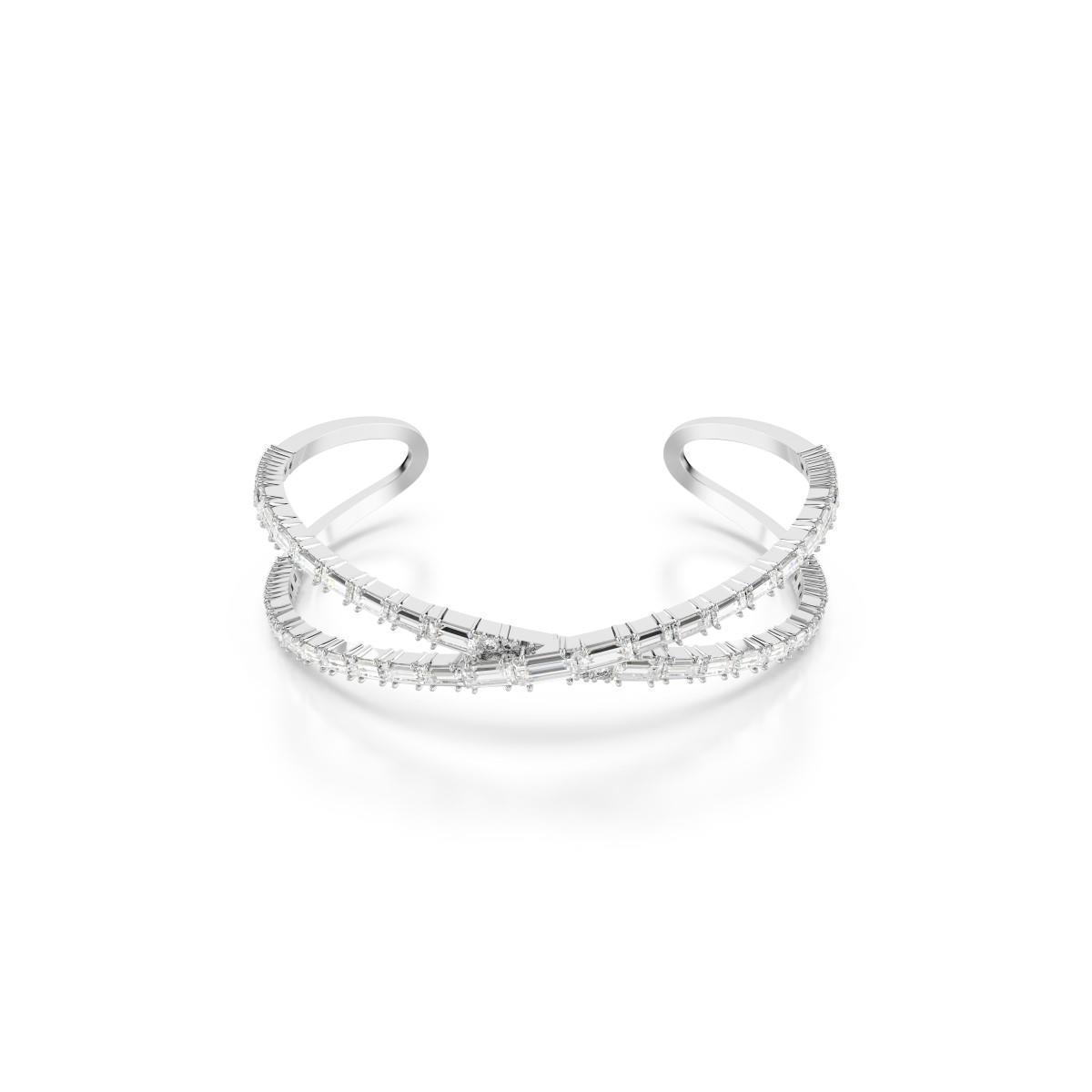 5677626 Swarovski Bilezik Hyperbola:Cuff Whıte/Rhs M