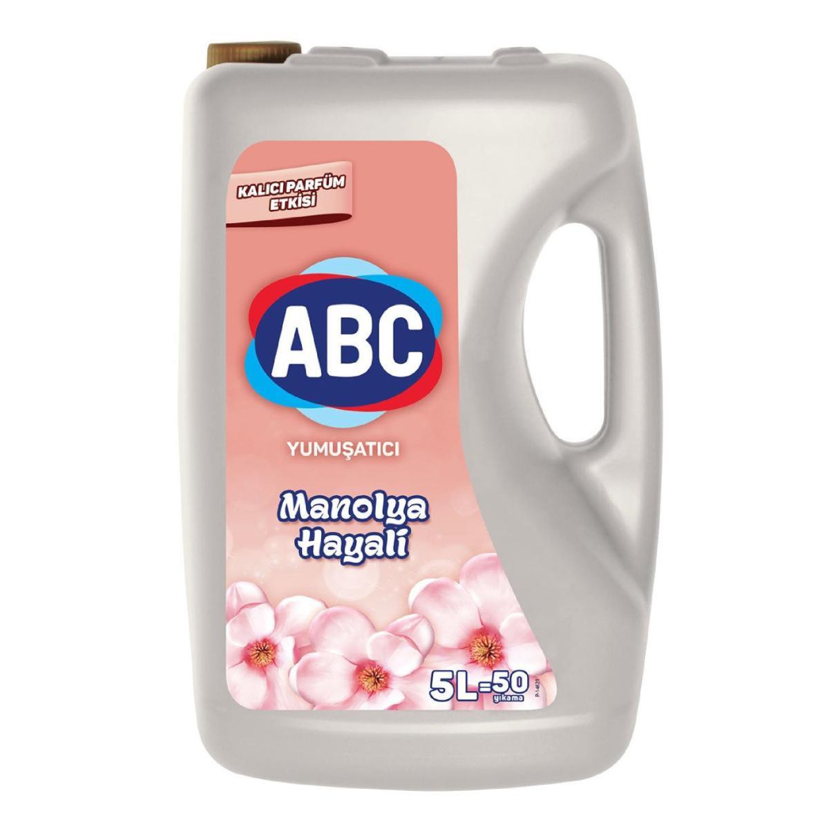 ABC Manolya Hayali Beyazlar ve Renkliler İçin Yumuşatıcı 5000 ml 50 Yıkama