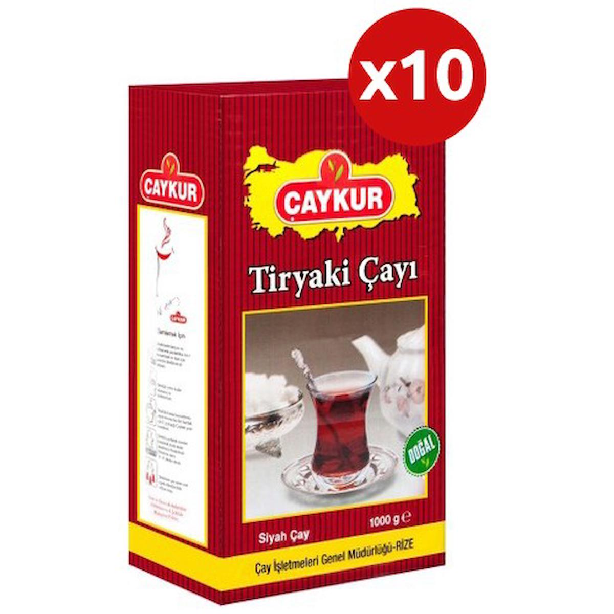 Çaykur Tiryaki 1 kg 10'lu Paket Dökme Çay