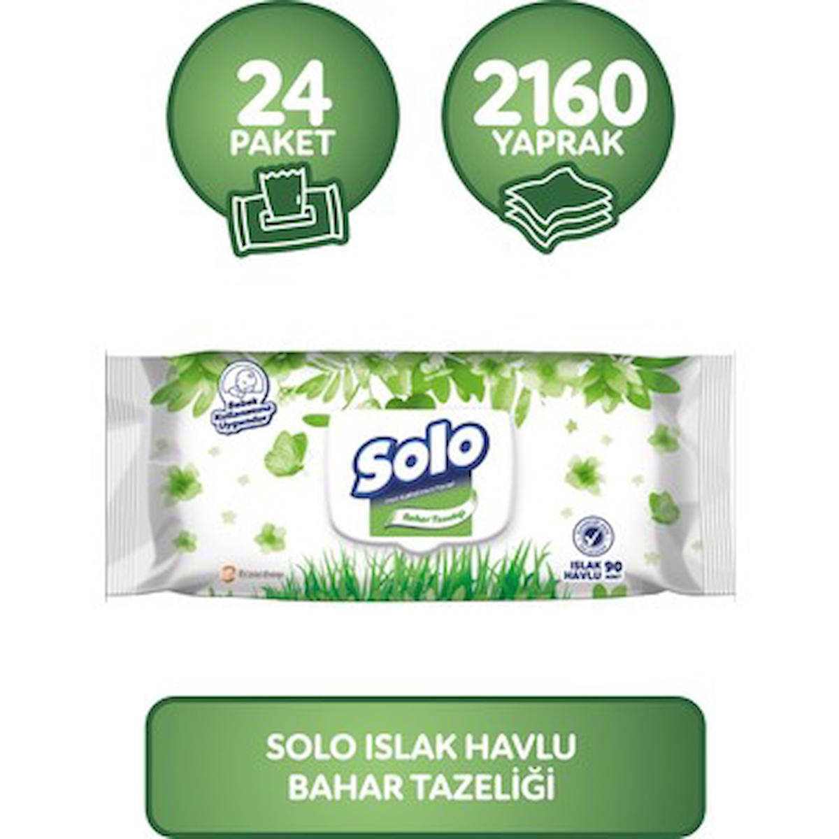 Solo Islak Havlu 90Lı Bahar* 24 Adet