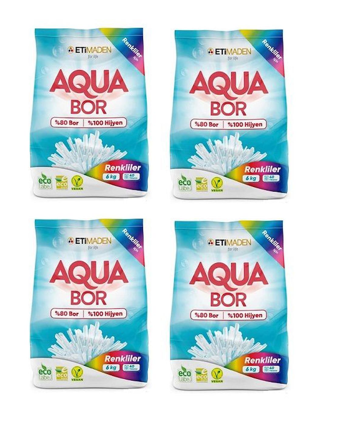 Aqua Bor Matık Toz 6Kg Renklıler*4 Adet