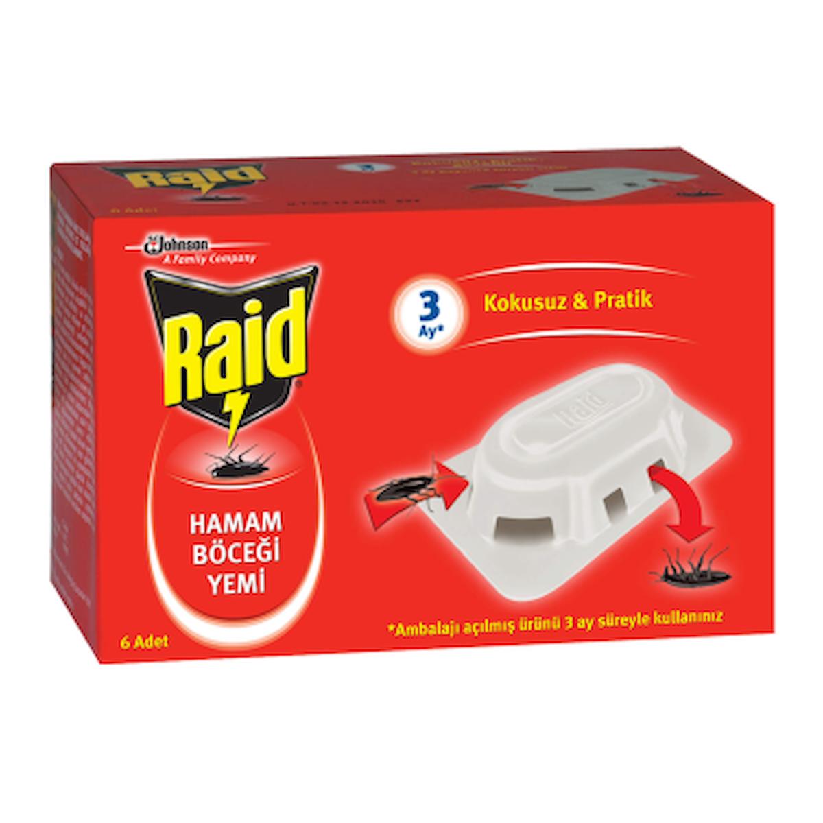 RAİD 6 ADET  HAMAM BÖCEK YEMİ (4401)