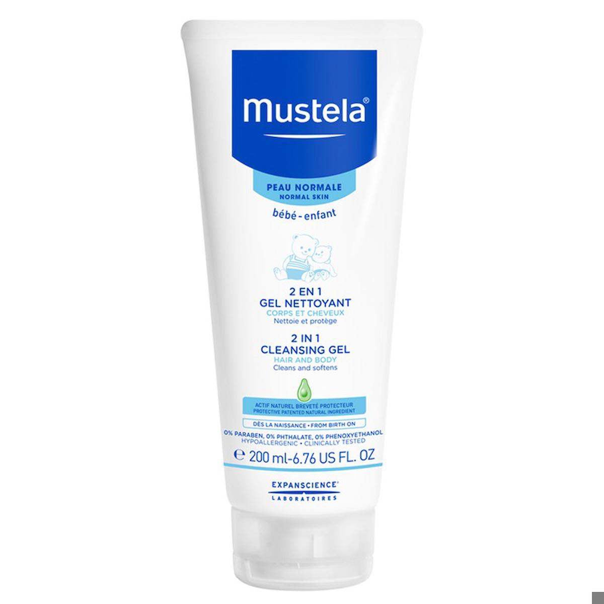 Mustela 2 In 1 Cleansing Gel 200 Ml (Saç Ve Vücut Şampuanı)