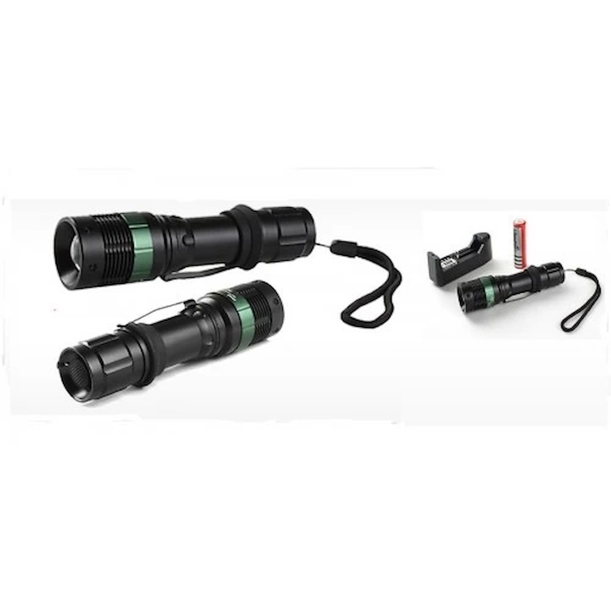 Power Style 500 Lumen 600 Metre Işık Uzantılı Zoomlu Şarjlı El Feneri 6109