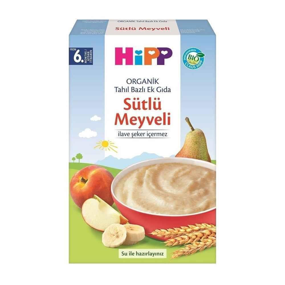 Hipp Organik Sütlü Meyveli Tahıl Bazlı Ek Gıda 250gr