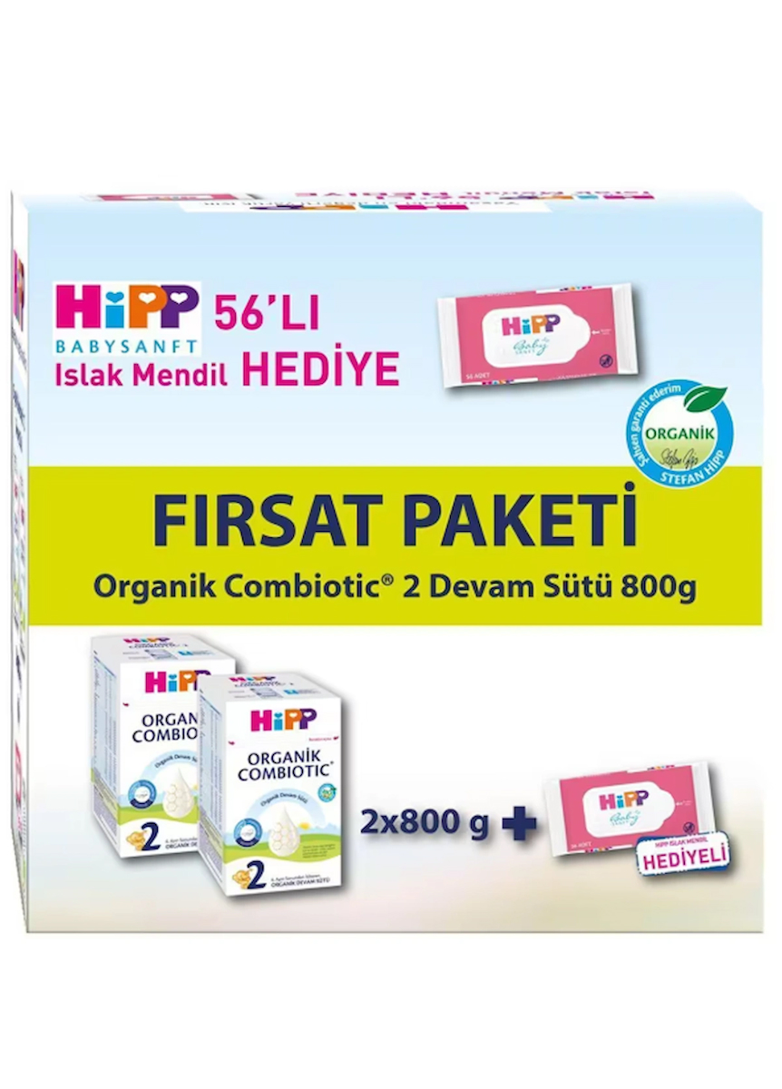 Hipp Organik Combiotic 2 Devam Sütü 800 gr 4 Adet