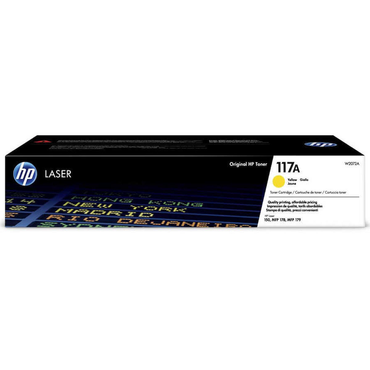 HPZR Hp 117A-W2072A Sarı Orjinal Toner