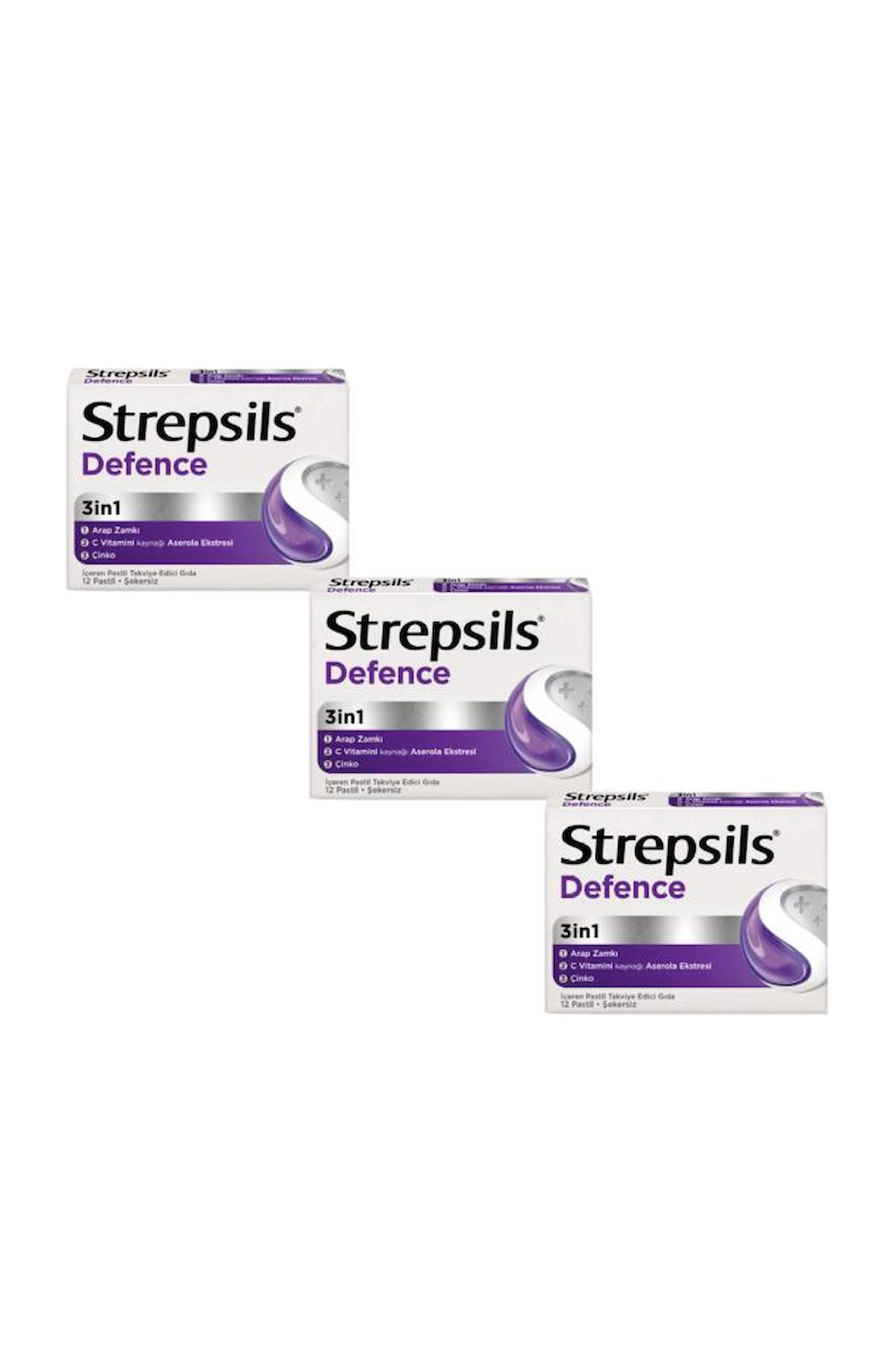 Strepsils Defence 12 Pastil - 3 ADET - SKT:11/2024