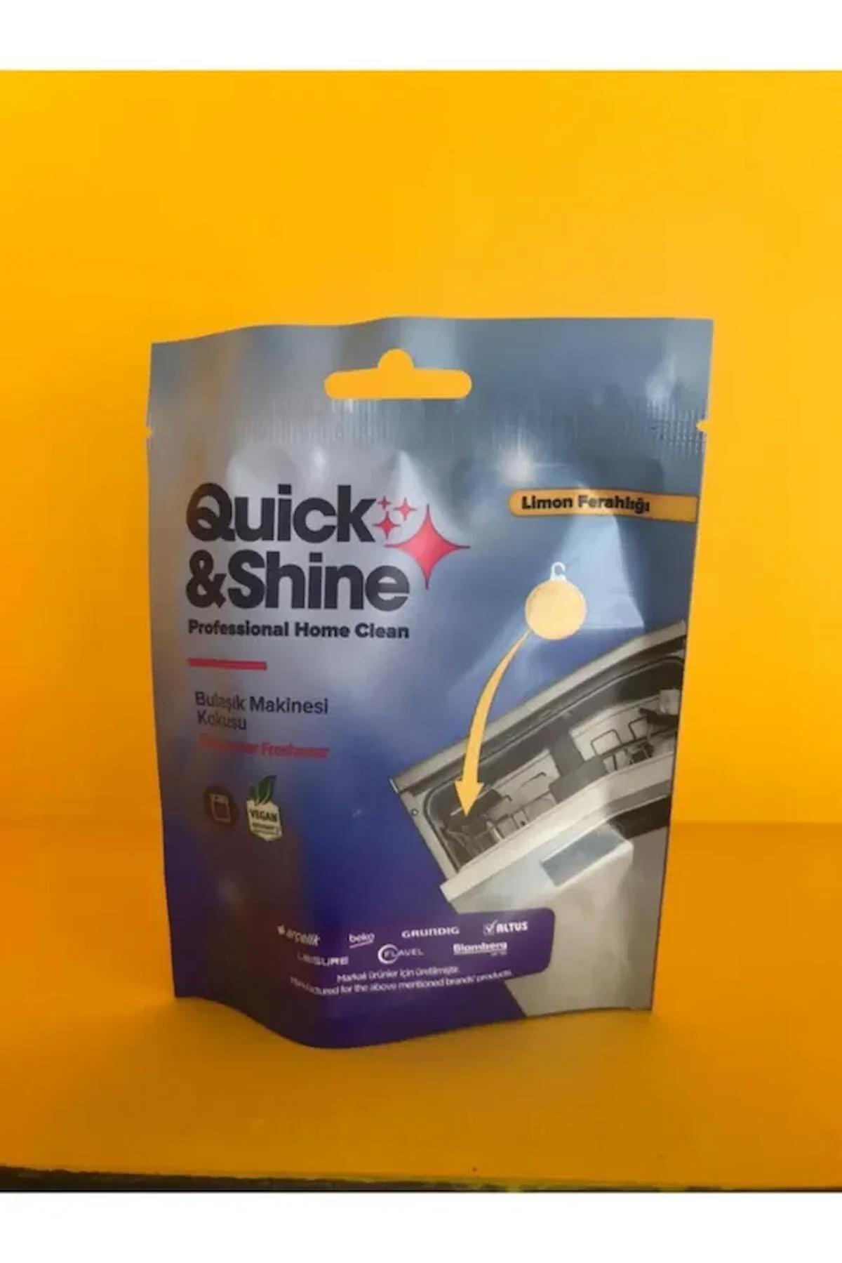 Quick&Shine Bulaşık Makinesi Kokusu Vegan Limon Ferahlığı