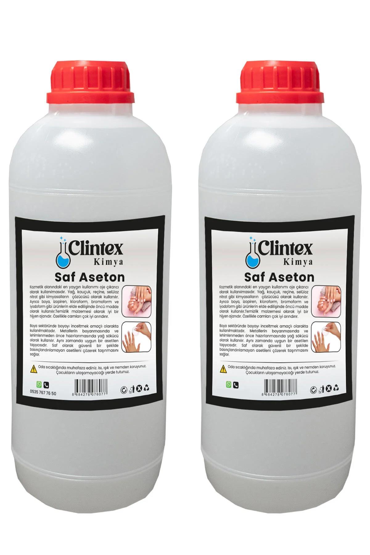 Clintex Kimya Saf Aseton %99.9 2x1 Litre