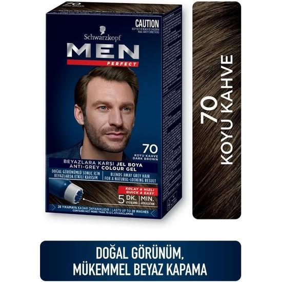 Schwarzkopf Men Perfect Beyazlara Karşı Jel Boya 70 Koyu Kahve