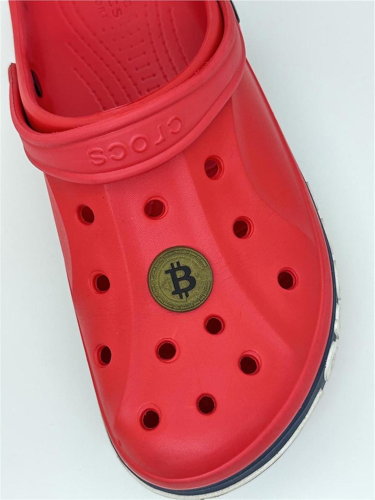 Bitcoin Temalı Jibbitz Crocs Terlik Süsü