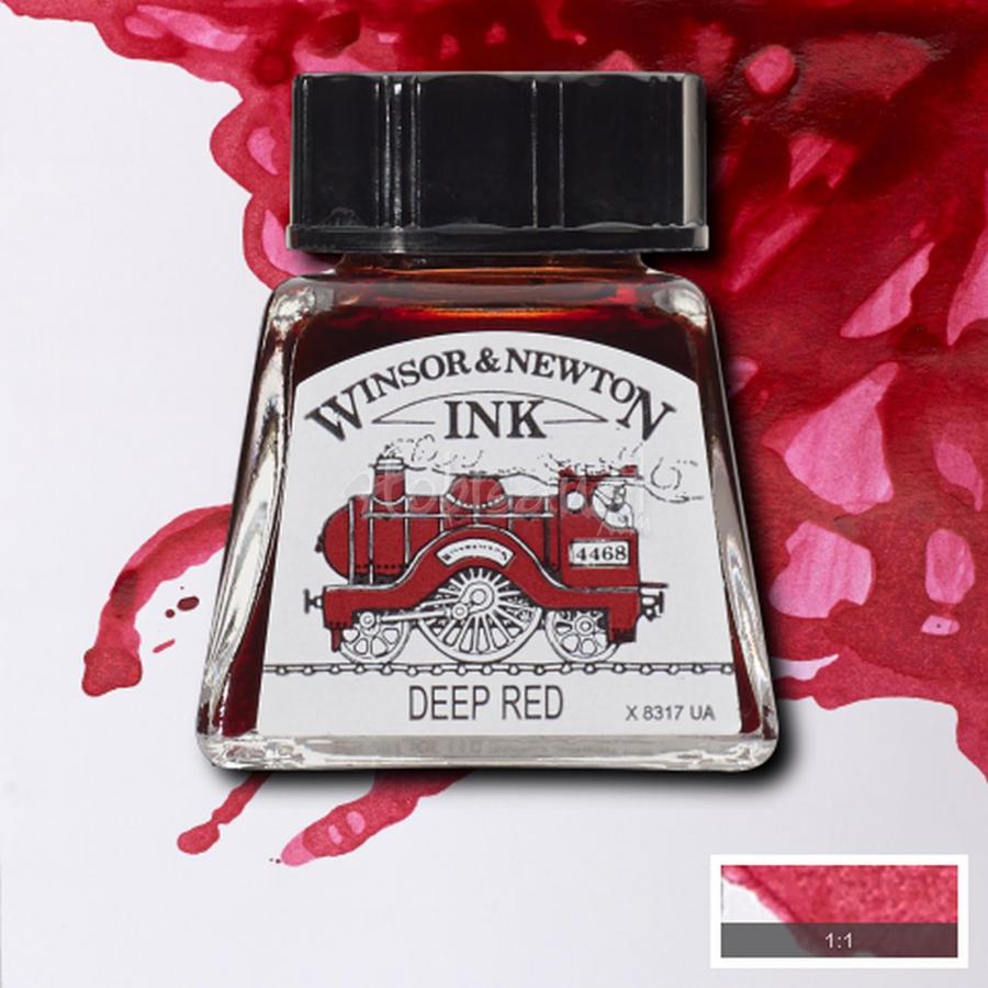 Winsor&Newton Ink Çizim Mürekkebi 14 ml  227 Deep Red