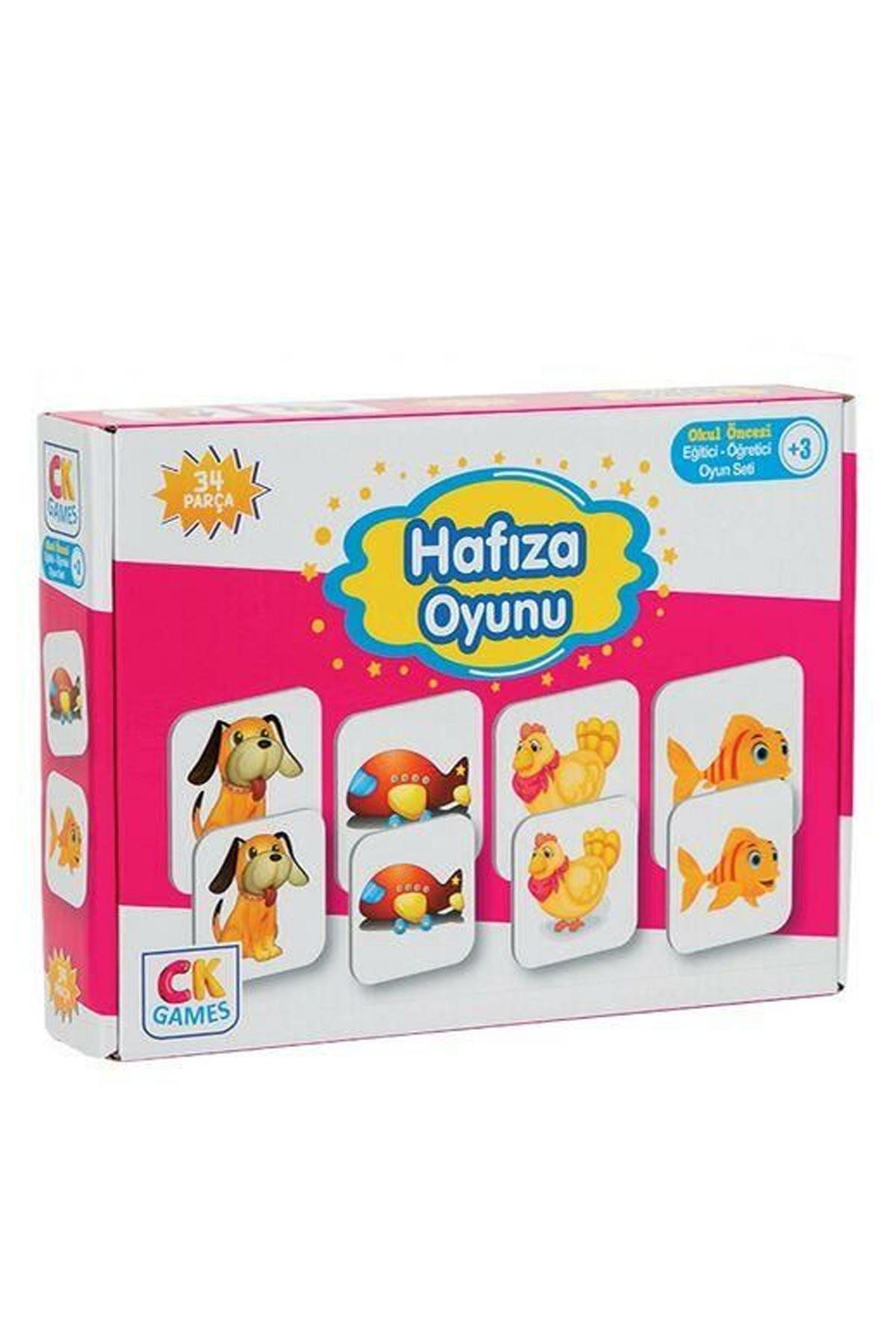 Eğitici Oyun Seti Hafıza Oyunu 34 Parça Puzzle