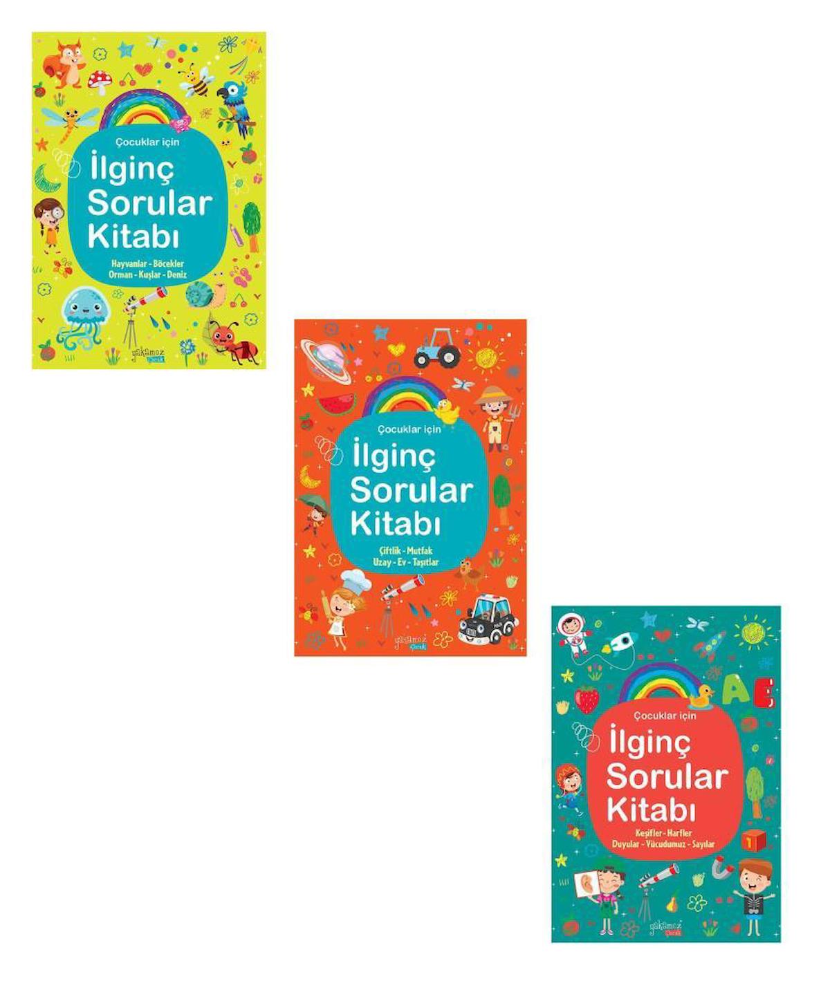 İlginç Sorular Kitabı Büyük Boy Ciltli 3 Kitap