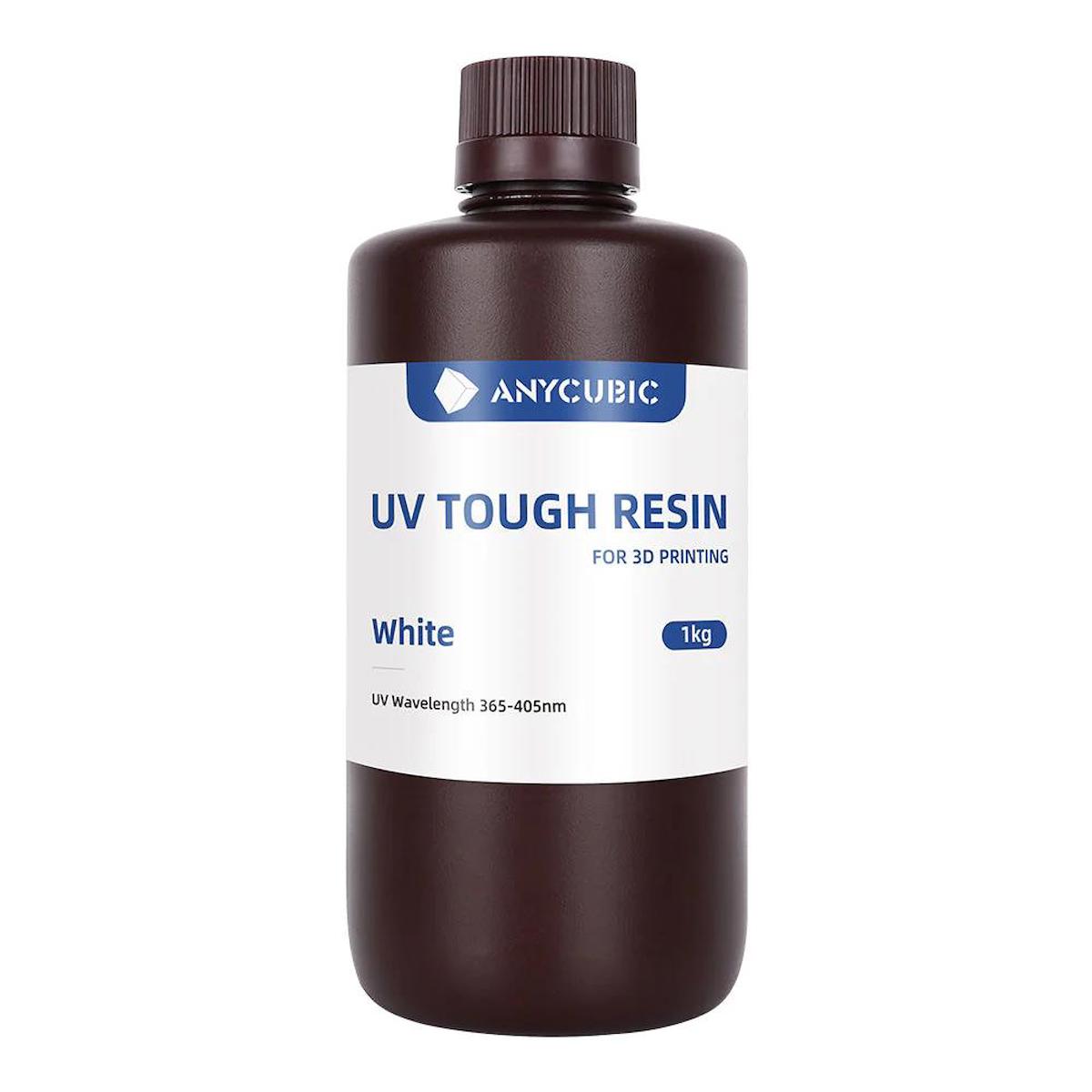 Anycubic UV Tough (Sert Esnek) Beyaz Reçine 1 kg