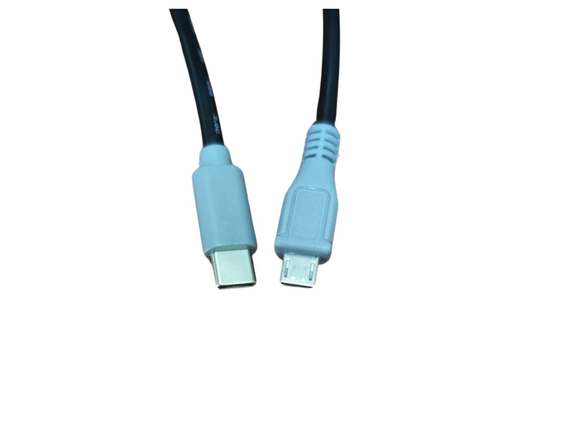 Pmr 1 Metre Micro Usb to Type C- Type C to Micro Usb Kablo 