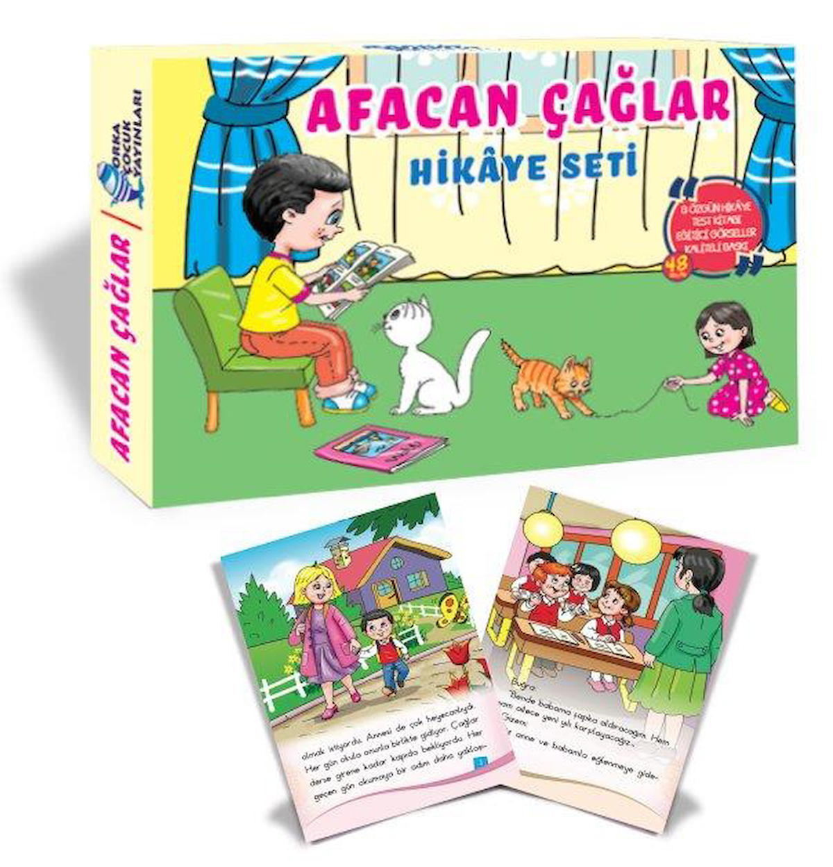 3. Sınıf Afacan Çağlar Hikaye Seti 8 Kitap