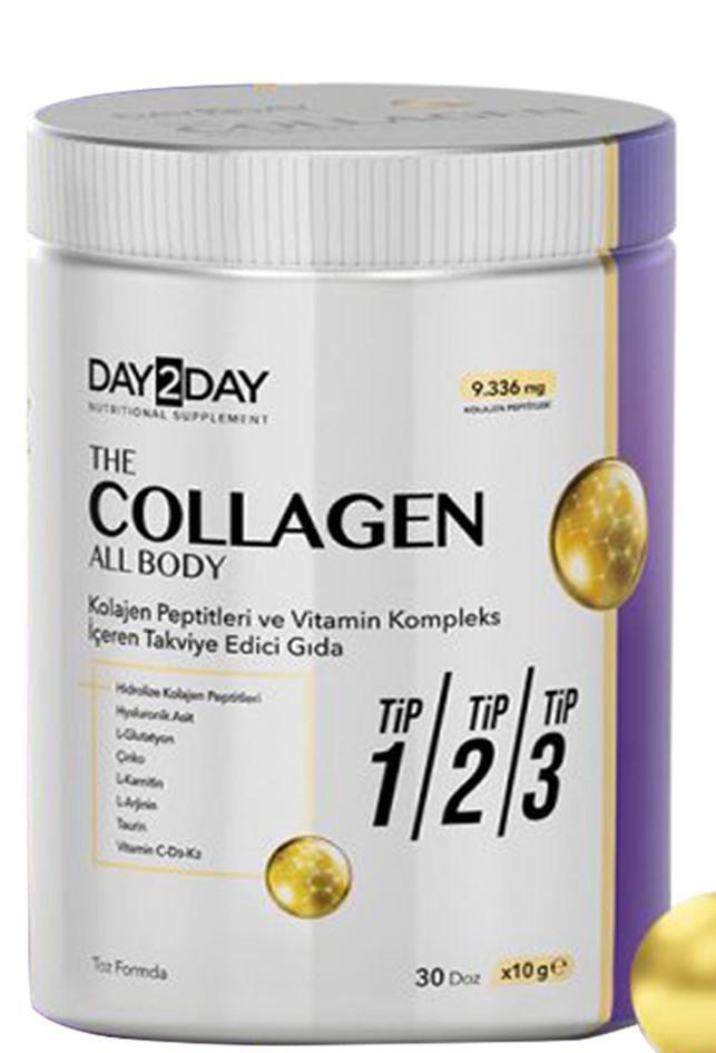 Day 2 Day Collagen All Body Tip1-2-3 (30 Günluk) 300grToz