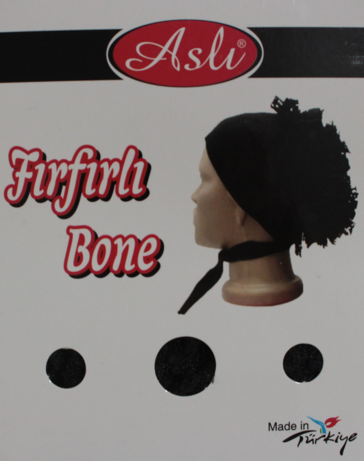 Aslı Fırfırlı Penye Bone - Siyah-97