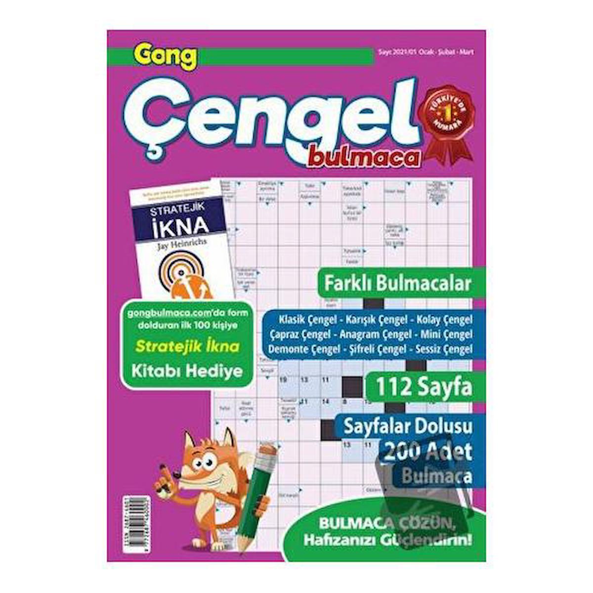 Gong Çengel Bulmaca Ocak - Şubat - Mart 2021 (5'li Set)