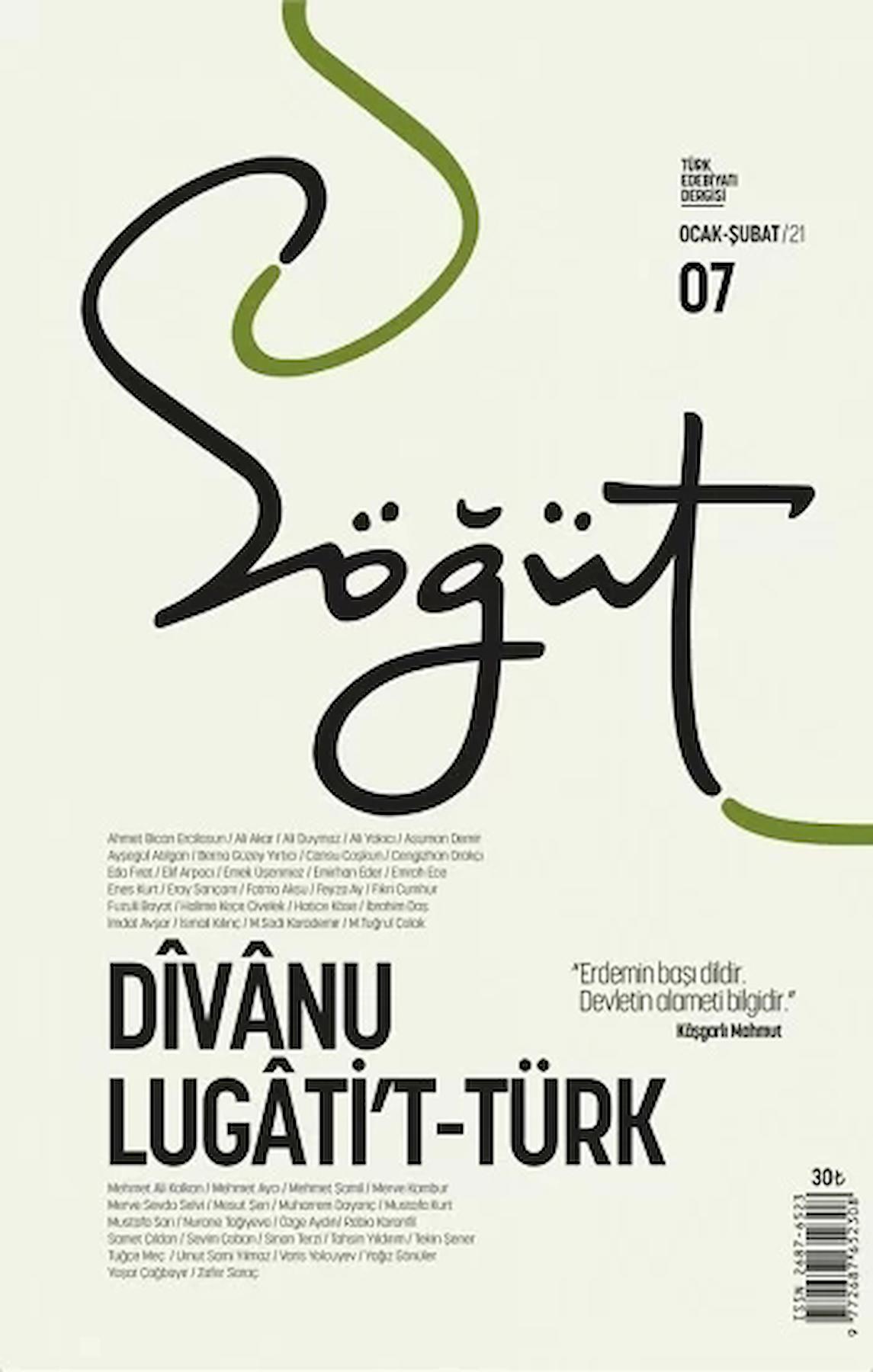 Söğüt - Türk Edebiyatı Dergisi Sayı 07 / Ocak - Şubat 2021