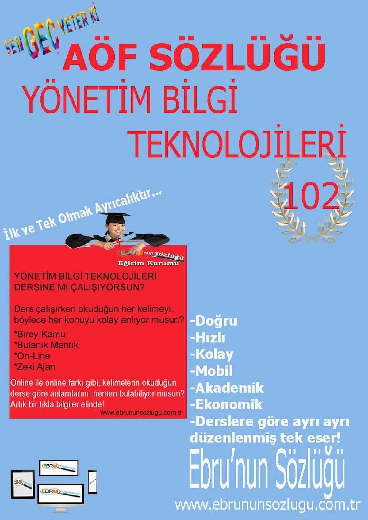 AÖF İİBF Ebrunun Sözlüğü-Yönetim Bilgi Teknolojileri E Sözlük