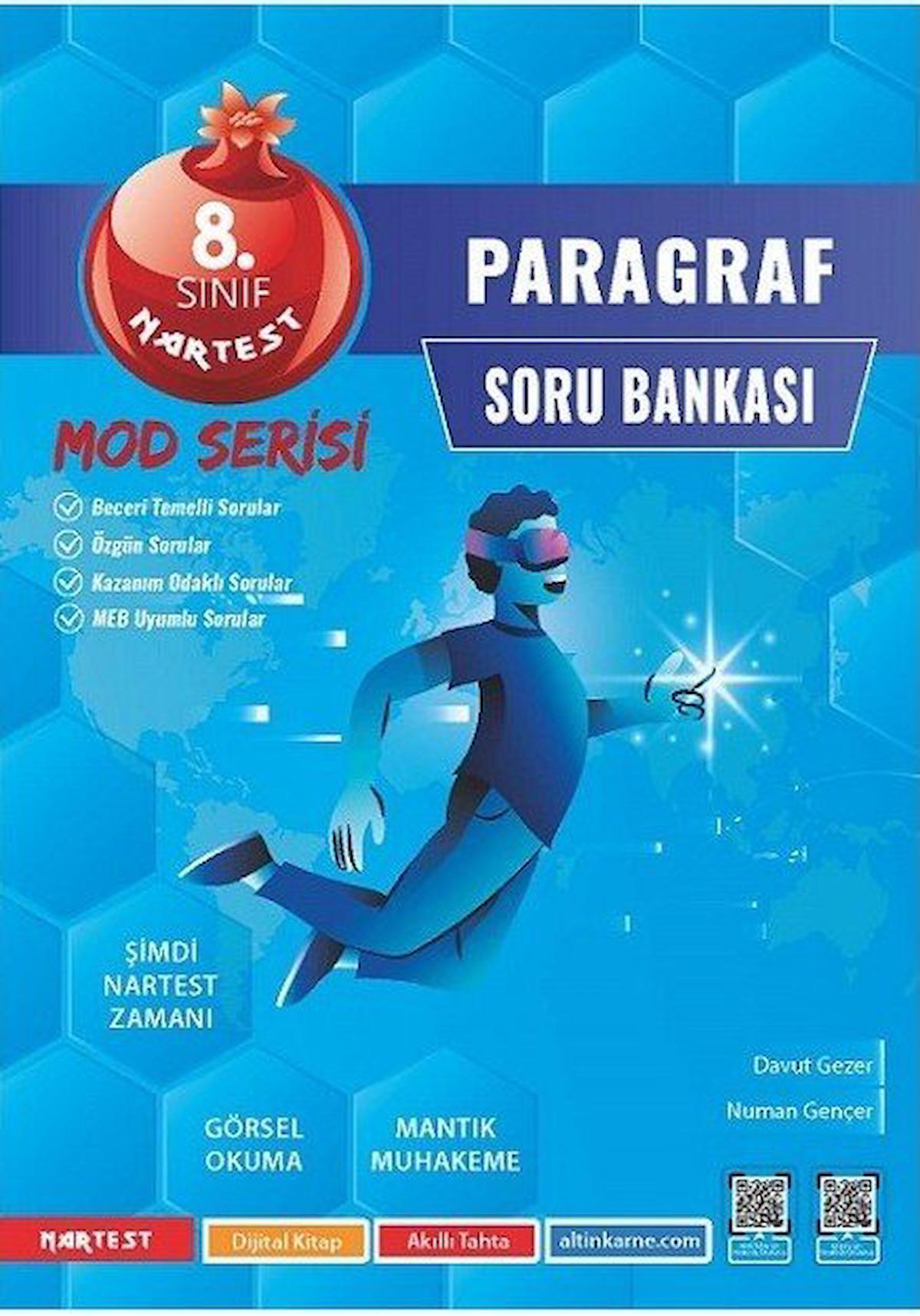 Nartest 8.Sınıf LGS Mod Paragraf Soru Bankası - Nartest MOD