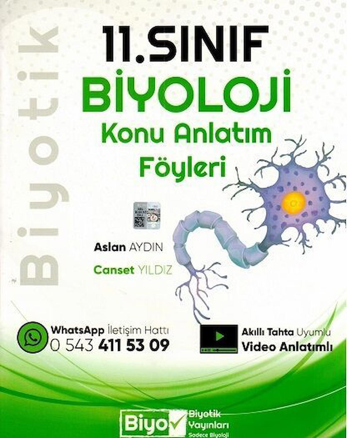 11. Sınıf Biyoloji Konu Anlatım Föyleri