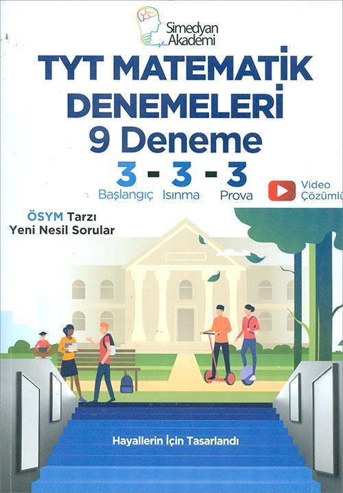 Simedyan Akademi 2021 TYT Matematik Denemeleri 9 Deneme - (3 Başlangıç-3 Isınma-3 Prova)